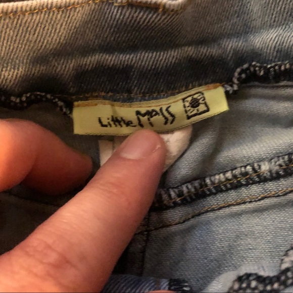 Girls little mass jeans with patch work - Picture 5 of 6